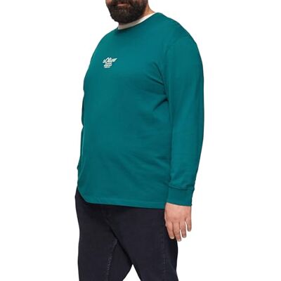 s.Oliver 2162192 broderad logotyp långärmad T-shirt, 67d1, XXXL herr, 67d1, 3XL s.Oliver 2162192 broderad logotyp långärmad T-shirt, 67d1, XXXL herr, 67d1, 3XL