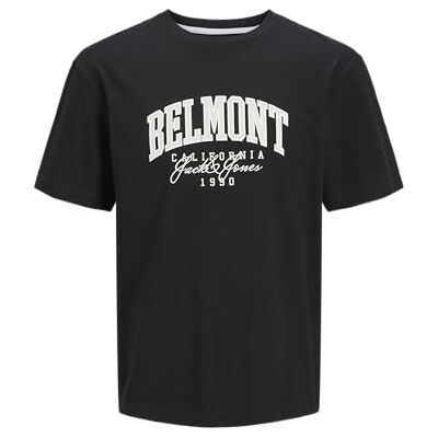 JACK & JONES Jjdetroit Tee Ss Crew Neck, svart, M JACK & JONES Jjdetroit Tee Ss Crew Neck, svart, M