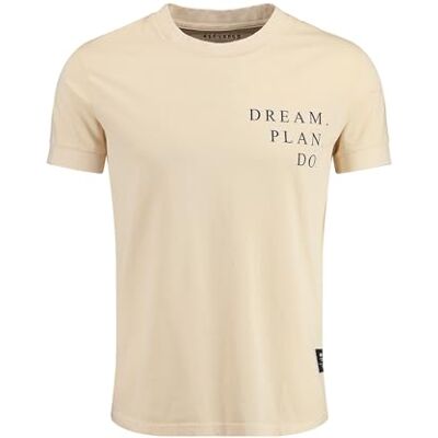 KEY LARGO KEYLARGO Män T-shirts MT PLAN Round, Blekt sand (1015), S KEY LARGO KEYLARGO Män T-shirts MT PLAN Round, Blekt sand (1015), S