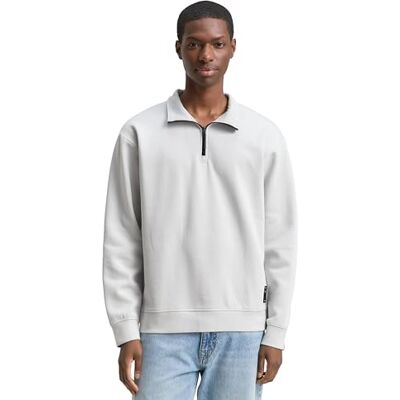 TOM TAILOR Denim herr sweatshirt, 15277 – kritgrå, M TOM TAILOR Denim herr sweatshirt, 15277 – kritgrå, M