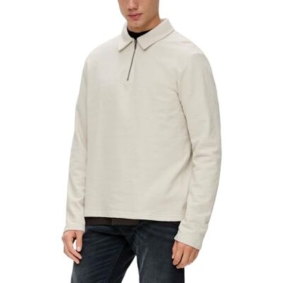 s.Oliver Q/S by Långärmad skjorta för män med pikékrage, 0330, XXL s.Oliver Q/S by Långärmad skjorta för män med pikékrage, 0330, XXL