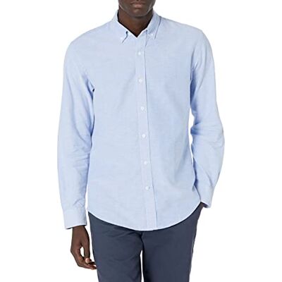 Amazon Essentials Regular-Fit långärmad solid Oxford tröja, blå (blå), liten Amazon Essentials Regular-Fit långärmad solid Oxford tröja, blå (blå), liten