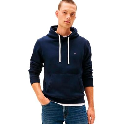Tommy Hilfiger herr ESSENTIAL FLEECE HOODY MW0MW37230, pullover huvtröja, blå, XS, Blå (ökenhimmel), XS Tommy Hilfiger herr ESSENTIAL FLEECE HOODY MW0MW37230, pullover huvtröja, blå, XS, Blå (ökenhimmel), XS