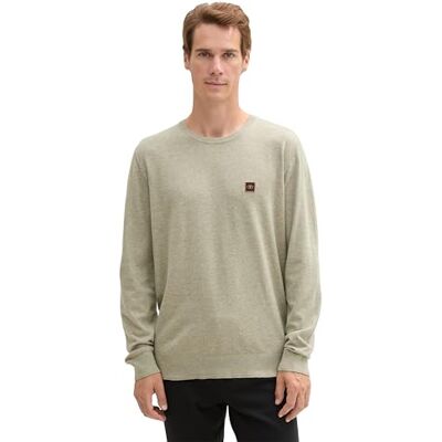 TOM TAILOR herrtröja, 36912 – präriegräs grön melerad, XXL TOM TAILOR herrtröja, 36912 – präriegräs grön melerad, XXL