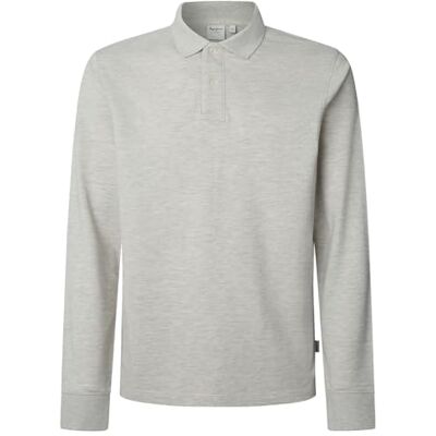 Pepe Jeans herr ny Oliver GD LS Polo, grå (ljusgrå marmor), M, Grå (Ljusgrå Marl), M Pepe Jeans herr ny Oliver GD LS Polo, grå (ljusgrå marmor), M, Grå (Ljusgrå Marl), M