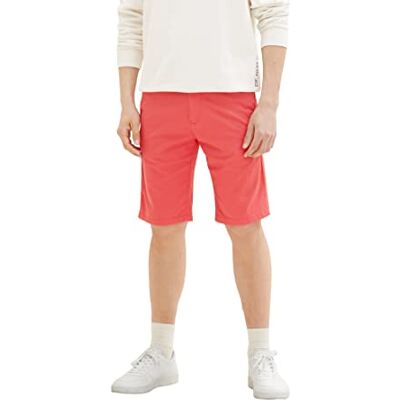 TOM TAILOR Herr Bermuda shorts 1035037, 31045 Soft Berry Red, 40 TOM TAILOR Herr Bermuda shorts 1035037, 31045 Soft Berry Red, 40