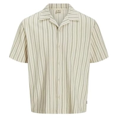 JACK & JONES Jprbluleo Ss skjorta för män, Vetiver, S JACK & JONES Jprbluleo Ss skjorta för män, Vetiver, S