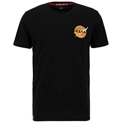 Alpha Industries NASA Davinci T-tröja för män Black Alpha Industries NASA Davinci T-tröja för män Black