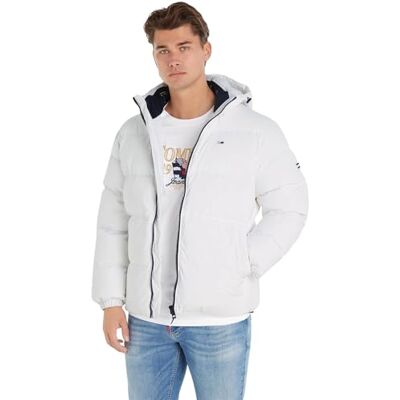 Tommy Jeans Tjm Essential DM0DM15447 Dunjacka Herr, Vit, XL Tommy Jeans Tjm Essential DM0DM15447 Dunjacka Herr, Vit, XL