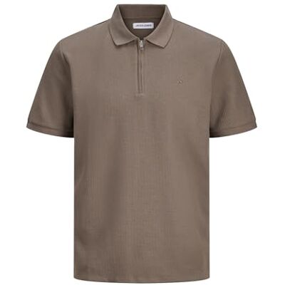 JACK & JONES Jjeaustin Zip Polo Ss Noos, Falk, XL JACK & JONES Jjeaustin Zip Polo Ss Noos, Falk, XL