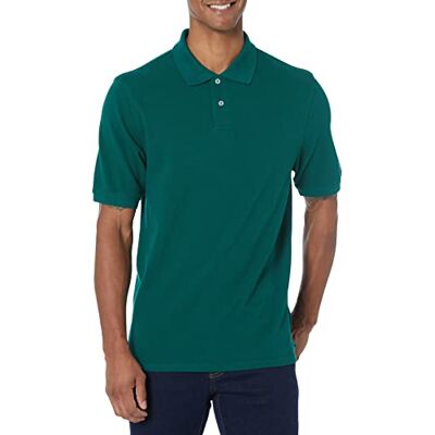 Amazon Essentials Men's Pikétröja i bomull med normal passform (finns i Big & Tall), Militärgrön, M Amazon Essentials Men's Pikétröja i bomull med normal passform (finns i Big & Tall), Militärgrön, M