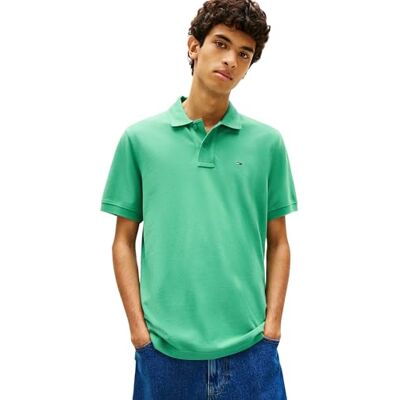 Tommy Jeans herr TJM Reg Ess Polo Ext DM0DM22711 S/S Polo, grön (Bahama Green), XL Tommy Jeans herr TJM Reg Ess Polo Ext DM0DM22711 S/S Polo, grön (Bahama Green), XL