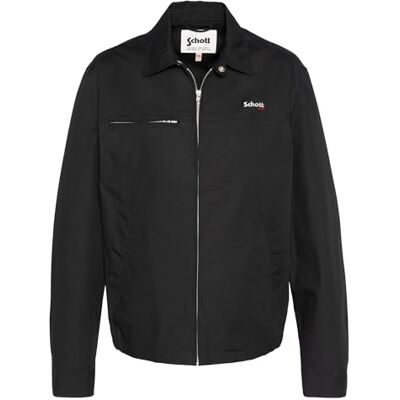 Schott NYC Jacka med krage skjorta och cadames, svart, XL Schott NYC Jacka med krage skjorta och cadames, svart, XL