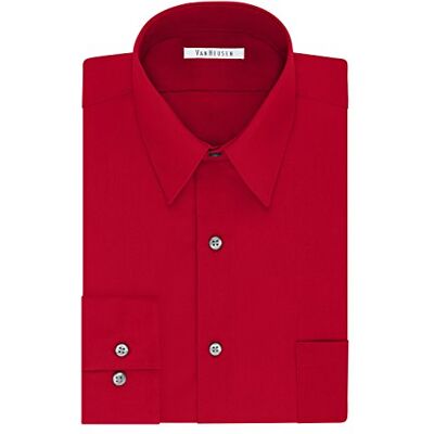 Van Heusen herr lång klänning skjorta stor passform poplin Van Heusen herr lång klänning skjorta stor passform poplin