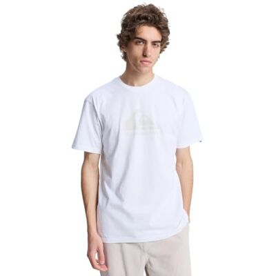 Quiksilver Ev Comp logo SS T-shirt herr, Vitt och blått, XL Quiksilver Ev Comp logo SS T-shirt herr, Vitt och blått, XL