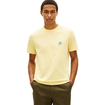 Tommy Hilfiger Script monogram Swimshop Tee Mw0mw43066 T-shirt S/S, gul (citrongräs), XXL herr Tommy Hilfiger Script monogram Swimshop Tee Mw0mw43066 T-shirt S/S, gul (citrongräs), XXL herr