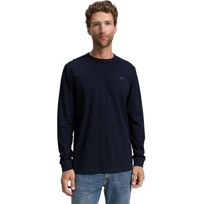 TOM TAILOR 1048902 långärmad t-shirt, 10668-himmel kapten blå, XL herr, 10668 Sky Captain Blue, XL TOM TAILOR 1048902 långärmad t-shirt, 10668-himmel kapten blå, XL herr, 10668 Sky Captain Blue, XL