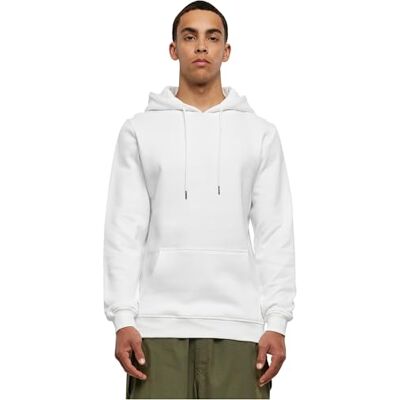 Urban Classics Huvtröja för män av ekologisk bomull ekologisk basic huvtröja, huvtröja för män i många färger, storlekar S – 5XL, Vit (vit 00220), 3XL Urban Classics Huvtröja för män av ekologisk bomull ekologisk basic huvtröja, huvtröja för män i många färger, storlekar S – 5XL, Vit (vit 00220), 3XL