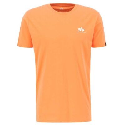 Alpha Industries Basic T Small Logo T-Shirt För Män Tangerine Alpha Industries Basic T Small Logo T-Shirt För Män Tangerine