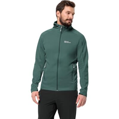 Jack Wolfskin Alpgrat Hooded Fz M fleecejacka, jade grön, 3XL herr, jadegrön, 3XL Jack Wolfskin Alpgrat Hooded Fz M fleecejacka, jade grön, 3XL herr, jadegrön, 3XL