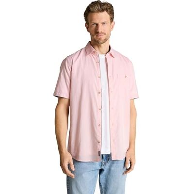 TOM TAILOR 1049602 skjorta, 39676 horisontell struktur rosa, M herr TOM TAILOR 1049602 skjorta, 39676 horisontell struktur rosa, M herr