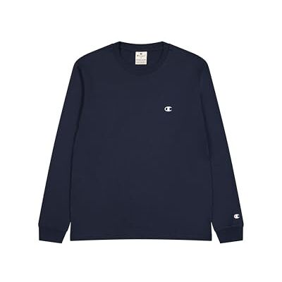 Champion Legacy Basics-L-s Crewneck Långärmad T-shirt för män, Marinblå, XXL Champion Legacy Basics-L-s Crewneck Långärmad T-shirt för män, Marinblå, XXL