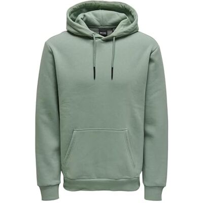 Only & Sons mäns On⤞es Life Hoodie Sweat Noos Sweatshirt med huva, Chinois grön, M Only & Sons mäns On⤞es Life Hoodie Sweat Noos Sweatshirt med huva, Chinois grön, M