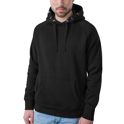 HRM Unisex 903 huvtröja, svart, normal HRM Unisex 903 huvtröja, svart, normal
