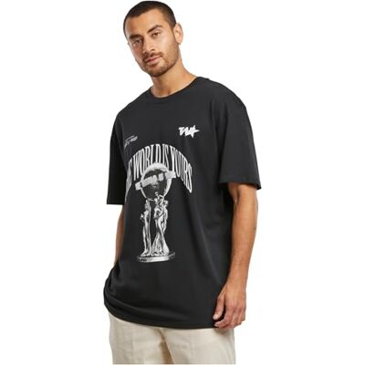 Tee herr utan krage T-shirt, svart, S, svart, S Tee herr utan krage T-shirt, svart, S, svart, S