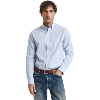 GANT Reg Pinpoint Oxford skjorta klänning för män, BLÅ, XXL GANT Reg Pinpoint Oxford skjorta klänning för män, BLÅ, XXL