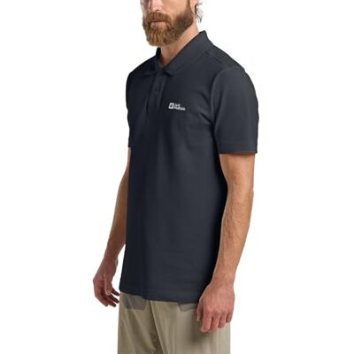 Jack Wolfskin Essential Polo M, mörk marinblå, L Jack Wolfskin Essential Polo M, mörk marinblå, L