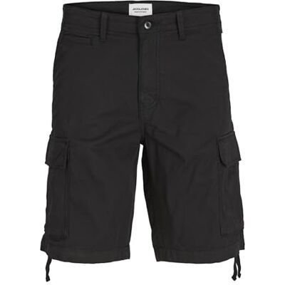 JACK & JONES JPSTCOLE JJTUCKER Cargo Short SN, Svart/detalj: solid, XS JACK & JONES JPSTCOLE JJTUCKER Cargo Short SN, Svart/detalj: solid, XS