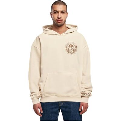 MERCHCODE Sweatshirt med huva för män, sand, S MERCHCODE Sweatshirt med huva för män, sand, S
