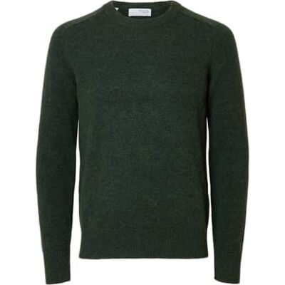 SELECTED HOMME SELECTED FEMME Slhrai Ls Knit Crew Neck Noos, Djup skog, M SELECTED HOMME SELECTED FEMME Slhrai Ls Knit Crew Neck Noos, Djup skog, M