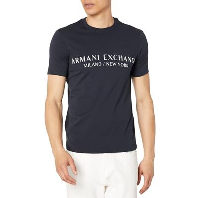 Giorgio Armani byte herr Short Sleeve Milan New York logotyp Crew Neck T-shirt Giorgio Armani byte herr Short Sleeve Milan New York logotyp Crew Neck T-shirt