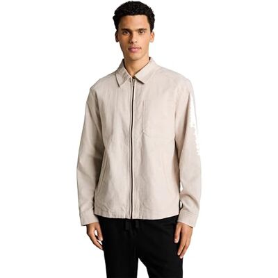 TOM TAILOR Herr 1049645 jacka, 39587-Cashew Beige Chambray, M TOM TAILOR Herr 1049645 jacka, 39587-Cashew Beige Chambray, M