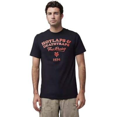 FOX Unisex vuxen t-shirt HOTLAPS PREM Tee svart L FOX Unisex vuxen t-shirt HOTLAPS PREM Tee svart L