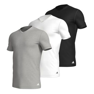 adidas herr Herren Unterwäsche V Neck Shirt (3pk) Active Core Cotton Undertröja adidas herr Herren Unterwäsche V Neck Shirt (3pk) Active Core Cotton Undertröja