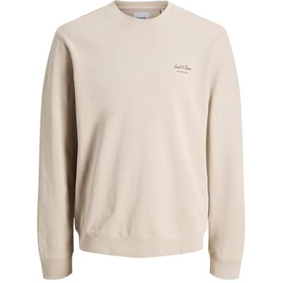 JACK & JONES Jjearchive Graphic Sweat Crew Neck Noos, Moonbeam, XL JACK & JONES Jjearchive Graphic Sweat Crew Neck Noos, Moonbeam, XL