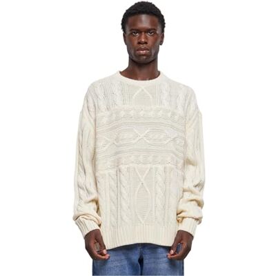 Urban Classics Sweatshirt för män, sand, L Urban Classics Sweatshirt för män, sand, L