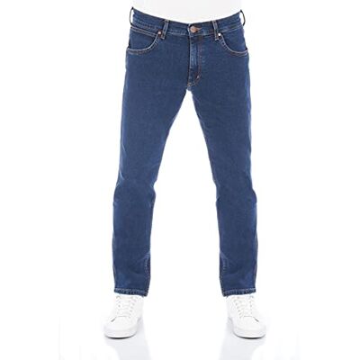 Wrangler Herren Jeans Greensboro Regular Fit Jeanshose Hose Denim Stretch Baumwolle Blau Schwarz W30-W44, Länge: 34L, Weite: 40W, Farbvariante: Blue Chip (W15QLQ46A) Wrangler Herren Jeans Greensboro Regular Fit Jeanshose Hose Denim Stretch Baumwolle Blau Schwarz W30-W44, Länge: 34L, Weite: 40W, Farbvariante: Blue Chip (W15QLQ46A)