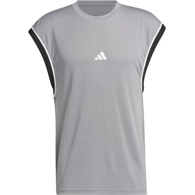 adidas herr Basketball All World Sleeveless Tank Shirt, grey three/black, S adidas herr Basketball All World Sleeveless Tank Shirt, grey three/black, S