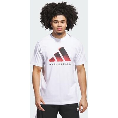 adidas För Män Basketball Graphic T-Shirt, white, S adidas För Män Basketball Graphic T-Shirt, white, S