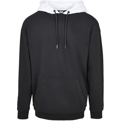 Urban Classics Huvtröja med huva för män, svart, S Urban Classics Huvtröja med huva för män, svart, S