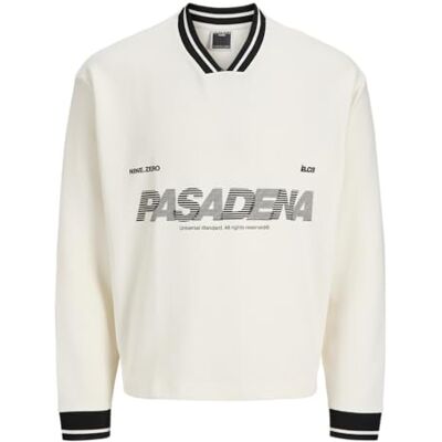 JACK & JONES herr Jcohorizon Sports Print Sweat Ls V-neck, Molndansare, S JACK & JONES herr Jcohorizon Sports Print Sweat Ls V-neck, Molndansare, S