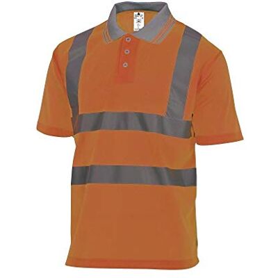 Deltaplus OFFSHORXX varningsskydd polotröja av polyester, neonorange, storlek XXL Deltaplus OFFSHORXX varningsskydd polotröja av polyester, neonorange, storlek XXL