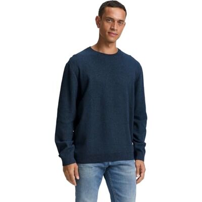 TOM TAILOR herrtröja, 38772 – Real Teal Navy Twotone, M TOM TAILOR herrtröja, 38772 – Real Teal Navy Twotone, M