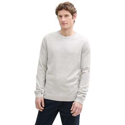 TOM TAILOR herrtröja, 15398 – ljussten grå melerad, XL TOM TAILOR herrtröja, 15398 – ljussten grå melerad, XL