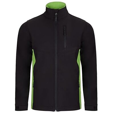 VELILLA 106004, mjuk skaljacka i tvåfärg, svart och limegrön, storlek 3XL, Svart och limegrön, 3XL VELILLA 106004, mjuk skaljacka i tvåfärg, svart och limegrön, storlek 3XL, Svart och limegrön, 3XL