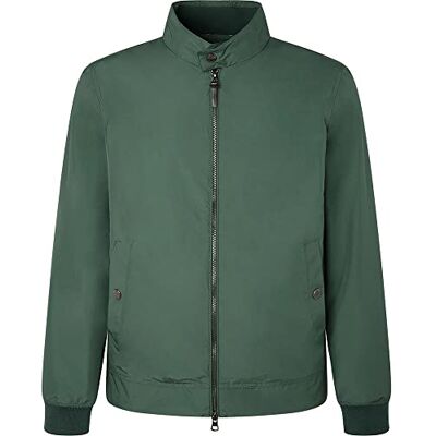 Hackett London Harrington regnrockar i nylon för män, Salvia, XXL Hackett London Harrington regnrockar i nylon för män, Salvia, XXL